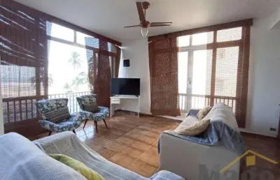 Amplo apartamento frente mar com 03 dormitórios à venda na praia das pitangueiras - ref.: 5662