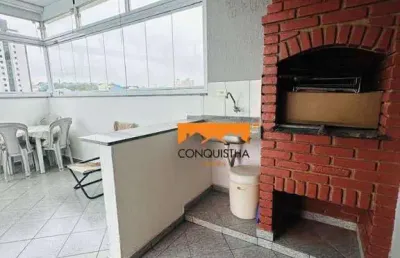 Cobertura em prédio baixo com elevador, com 3 dormitórios e 2 vagas à venda, 167 m² por r$ 675.000 - rudge ramos - são bernardo do campo/sp