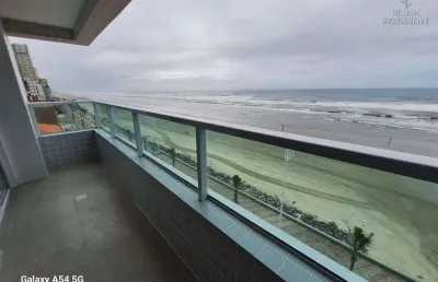 Apartamento espetacular 3 dormitórios sendo 1 suíte frente mar – mongaguá