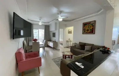 Apartamento à venda caiçara – mobiliado, vista p/ mar e infraestrutura completa