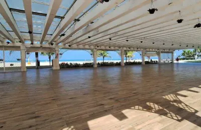 Apartamento 1 dormitório ao lado da praia no coração da guilhermina