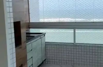 Lindo apartamento com 3 quartos frente mar em praia grande!
