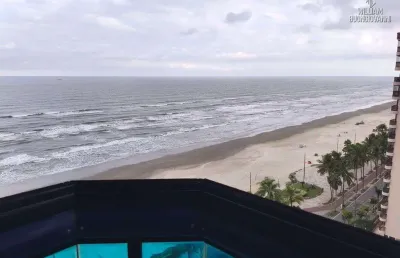Apartamento 3 quartos, 1 suíte,  frente mar, caiçara - praia grande/sp