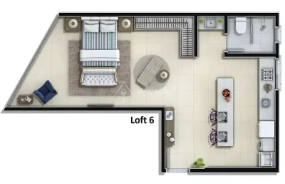 Fazenda, loft, novo,  + 1 vaga de garagem, fazenda, itajaí - sc