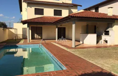 Sobrado com 5 dormitórios, 350 m² - venda por r$ 2.000.000,00 ou aluguel por r$ 8.053,95/mês - condomínio santa helena - ribeirão preto/sp