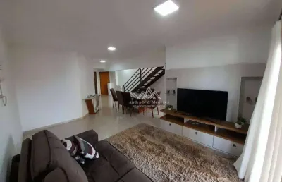 Apartamento duplex com 4 dormitórios para alugar, 216 m² por r$ 7.622,79/mês - jardim botânico - ribeirão preto/sp