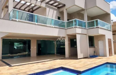 Sobrado com 4 dormitórios, 650 m² - venda por r$ 4.000.000,00 ou aluguel por r$ 20.260,00/mês - condomínio guaporé - ribeirão preto/sp
