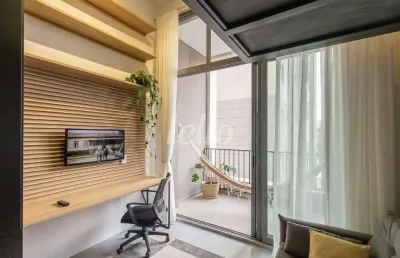 Apartamento com 1 quarto para alugar na rua jorge tibiriçá, --, vila mariana, são paulo, 25 m2 por r$ 3.300