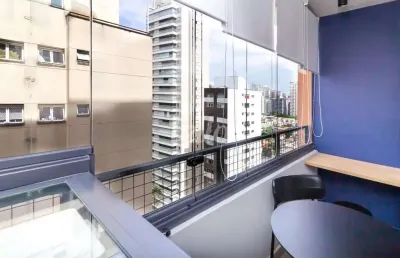 Apartamento com 1 quarto para alugar na rua ministro godói, --, perdizes, são paulo, 27 m2 por r$ 2.400