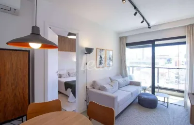 Apartamento com 1 quarto para alugar na rua padre carvalho, --, pinheiros, são paulo, 40 m2 por r$ 4.511