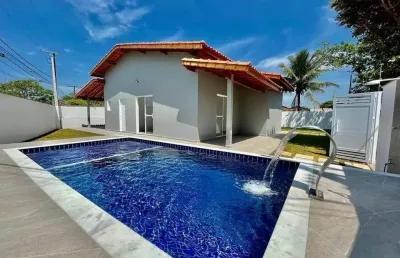Casa lado praia a 500m do mar - 03 dormitorios - itanhaem /sp.