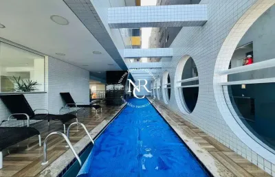 Apartamento na orla da praia de santos á venda com 03 dormitórios no josé menino