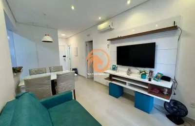 Apartamento á venda com 1 suíte e vaga demarcada em santos-sp