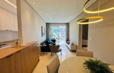 Apartamento a venda com 2 suítes e vaga demarcada no josé menino em santos-sp