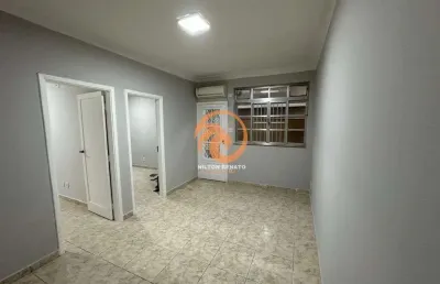 Apartamento térreo á venda no macuco em santos com 2 quartos