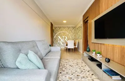 Apartamento á venda com 02 quartos e dependência completa no marapé em santos-sp