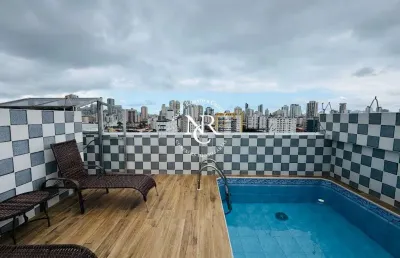 Cobertura duplex com 4 quartos à venda, 236m² - campo grande - santos