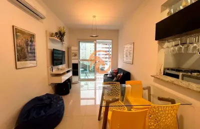Apartamento á venda com 1 suíte na quadra da praia do josé menino em santos-sp