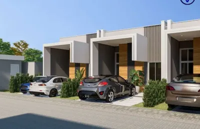 Casa em condomínio fechado com 3 quartos à venda na nossa sra. dos prazeres, 96, icaraí, caucaia, 88 m2 por r$ 369.900