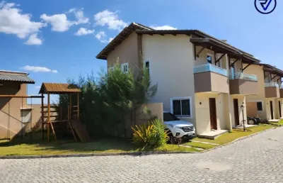 Casa em condomínio fechado com 3 quartos à venda na eliézer de freitas guimarães, 1170, icaraí, caucaia, 80 m2 por r$ 269.900