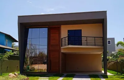 Casa em condomínio fechado com 4 quartos à venda na avenida dos coqueiros, 3300, cumbuco, caucaia, 263 m2 por r$ 1.700.000