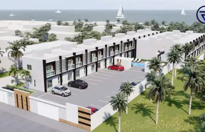 Casa em condomínio fechado com 2 quartos à venda na avenida central, 162, tabuba, caucaia, 55 m2 por r$ 305.000