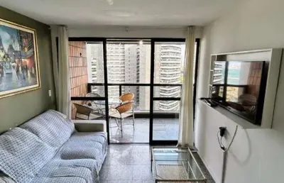 Flat com 2 quartos à venda na avenida da abolição, 2011, meireles, fortaleza, 56 m2 por r$ 630.000