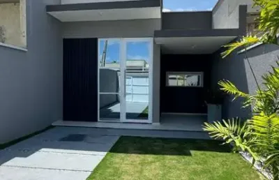 Casa em condomínio fechado com 3 quartos à venda na joão mozart, 70, vereda tropical, eusébio, 93 m2 por r$ 369.000