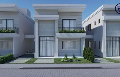 Casa em condomínio fechado com 4 quartos à venda na rua manoel gomes, 193, amador, eusébio, 128 m2 por r$ 843.914