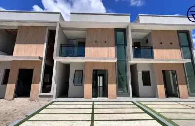 Casa em condomínio fechado com 3 quartos à venda na josé amora sà, 385, coité, eusébio, 101 m2 por r$ 592.000