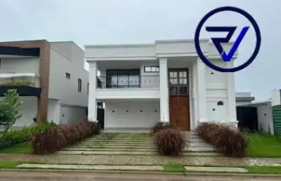 Casa em condomínio fechado com 5 quartos à venda na atlantica, 2303, cidade alpha, eusébio, 350 m2 por r$ 3.150.000