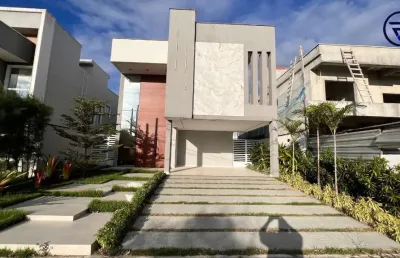 Casa em condomínio fechado com 3 quartos à venda na atlantica, 2303, cidade alpha, eusébio, 198 m2 por r$ 1.390.000