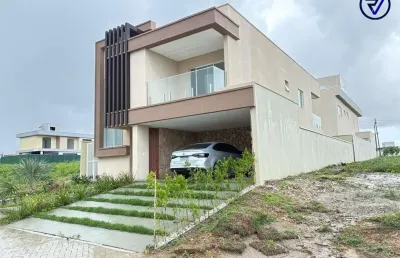 Casa em condomínio fechado com 4 quartos à venda na josé amora sá, 2695, cidade alpha, eusébio, 259 m2 por r$ 1.350.000