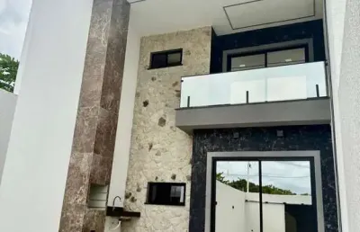 Casa com 3 quartos à venda na francisco raimundo monteiro cavalcante, 5, encantada, eusébio, 108 m2 por r$ 429.900