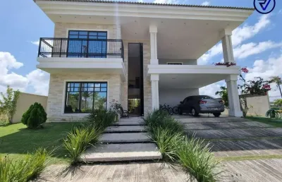 Casa em condomínio fechado com 4 quartos à venda na santo antônio, 2020, cidade alpha, eusébio, 324 m2 por r$ 2.700.000