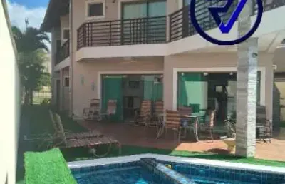 Casa em condomínio fechado com 6 quartos à venda na avenida dos coqueiros, 3300, cumbuco, caucaia, 306 m2 por r$ 1.290.000