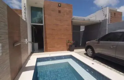 Casa em condomínio fechado com 2 quartos à venda na são lucas, 203, encantada, eusébio, 100 m2 por r$ 519.000