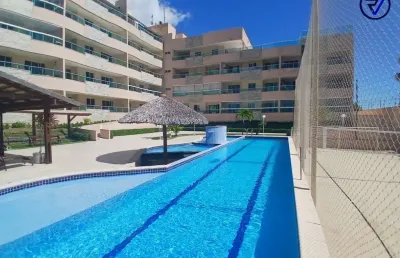 Cobertura com 4 quartos à venda na mar do caribe, 71, porto das dunas, aquiraz, 147 m2 por r$ 480.000