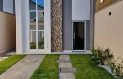 Casa em condomínio fechado com 3 quartos à venda na pardais, 275, mangabeira, eusébio, 93 m2 por r$ 439.900