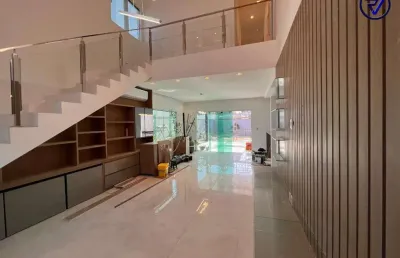 Casa em condomínio fechado com 4 quartos à venda na atlântica, 2303, cidade alpha, eusébio, 230 m2 por r$ 1.850.000