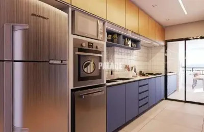 Apartamento com 1 quarto, flórida, praia grande - r$ 425 mil, cod: 4145