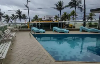 Apartamento 2 dormitorio com suite  e  vista mar, sacada, ocian, lazer.