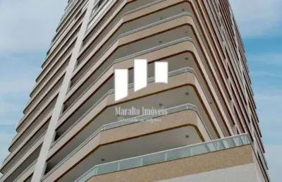 Apartamento com sacada gourmet com linda vista para o mar em praia grande sp.