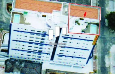 Linda cobertura com piscina vista mar e espaço gourmet amplo