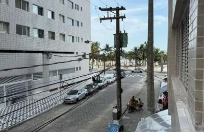 Apartamento a venda em praia grande, vista mar, aviação