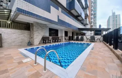 Apartamento com 1 quarto à venda na rua xavantes, 210, tupi, praia grande, 54 m2 por r$ 320.000