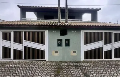 Imperdível casa à venda em praia grande-sp, maracanã: 2 quartos, 2 suítes, 1 sala, 3 banheiros, 2 vagas - 132,60 m²!