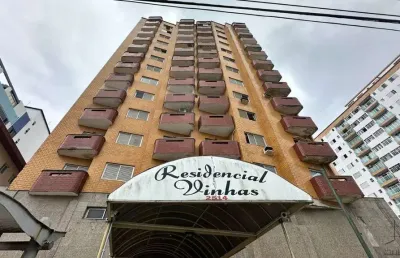 Apartamento com vista para o mar, 3 dormitórios e 2 vagas em praia grande sp