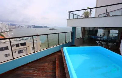 Cobertura de alto padrão com 5 suítes frente mar – 623m² | venda ou locação