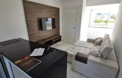 2 dormitorios 1 vaga e sacada com churrasqueira , semi mobiliado